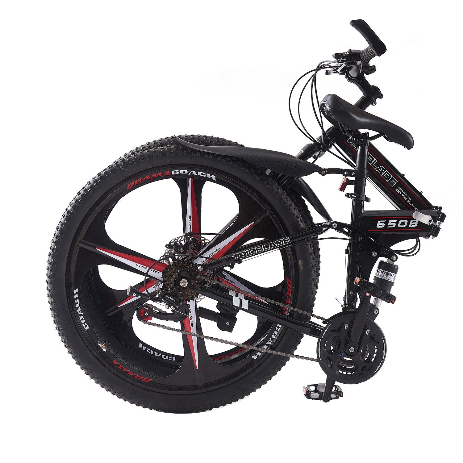 24 26 27.5Inch Wheel Folding Mountain Bike 21 Speed Full Suspension Bicycle Men