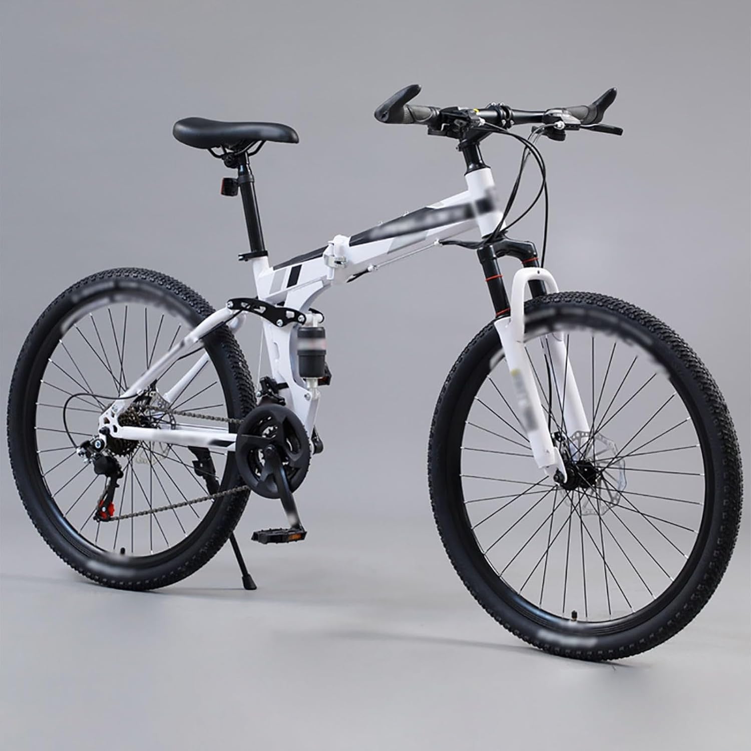 26 Inch Folding Mountain Bike, Lightweight Shock Absorbing Folding Bike, Adult M