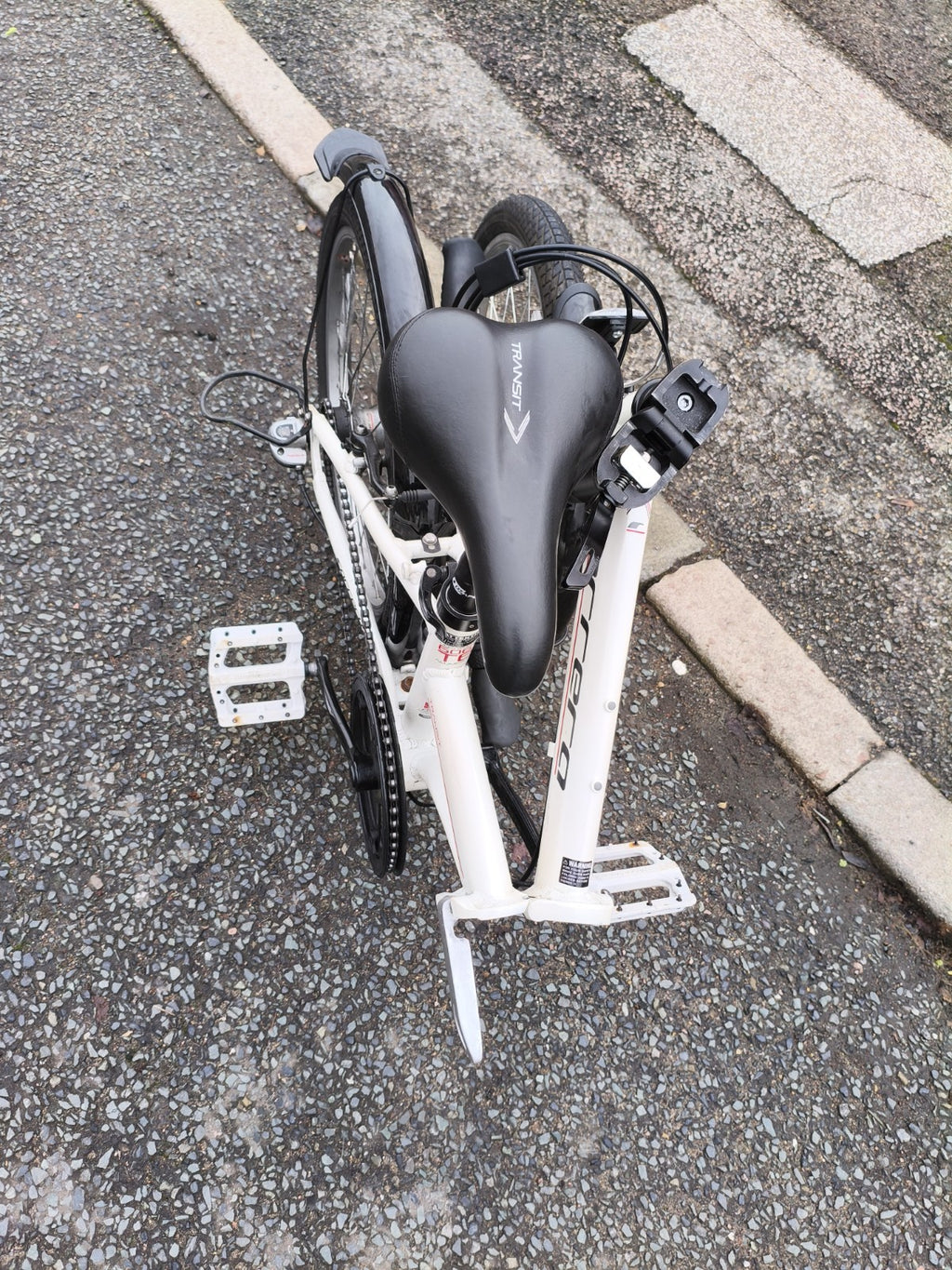Carrera Transit Lightweight Folding Bike  Aluminium White