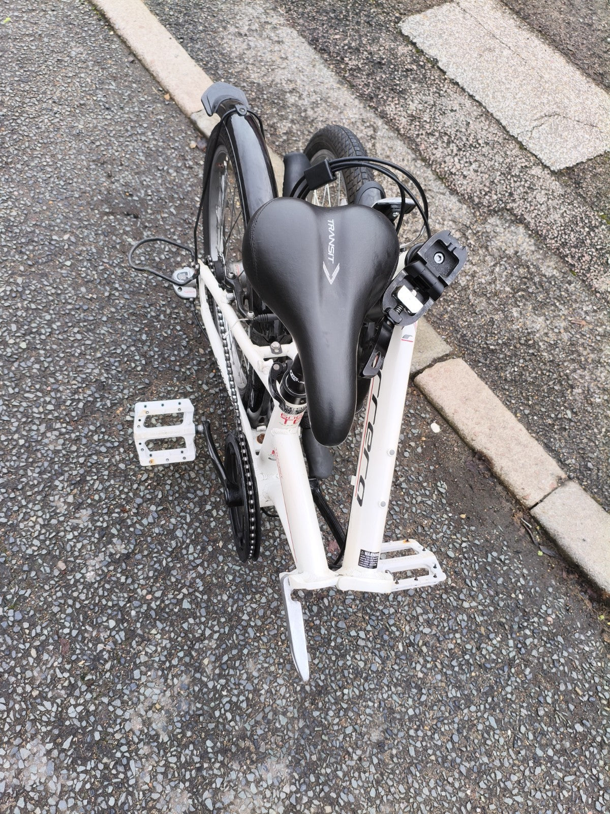 Carrera Transit Lightweight Folding Bike  Aluminium White