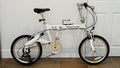 Downtube 9FS Full Suspension Folding Bike - White 20" Excellent Used Condition