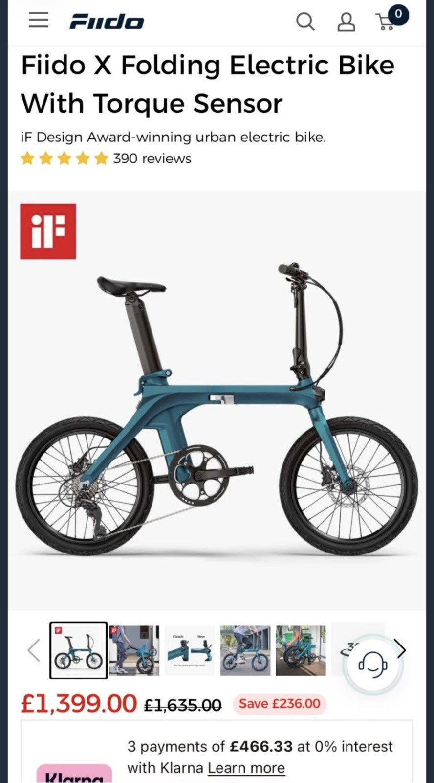Fiido X Folding E City Bike | 2022 | RRP £1399
