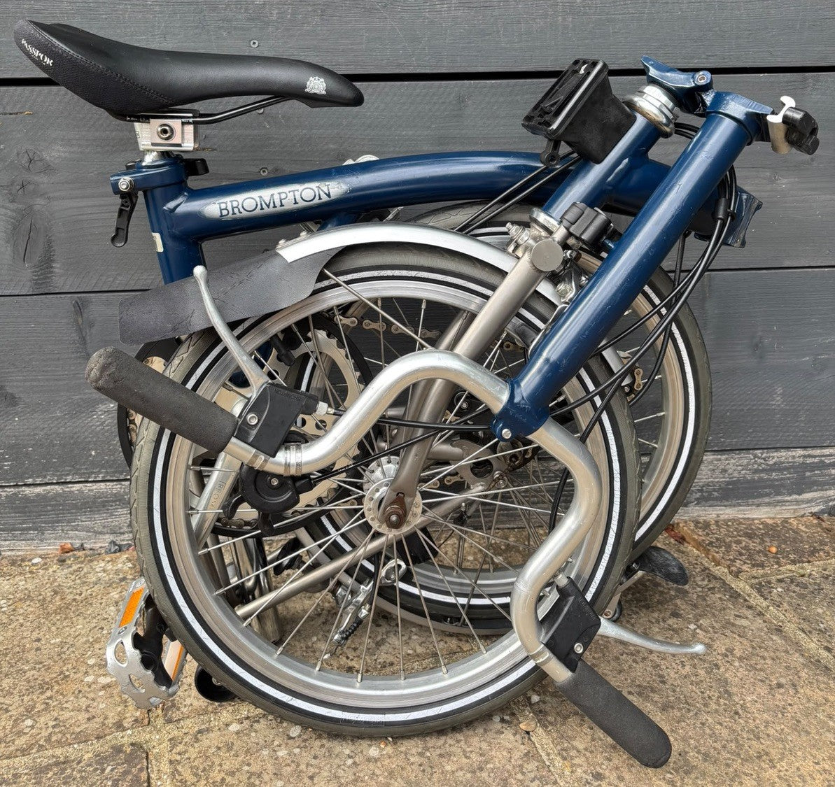 Brompton M3L-X Titanium C Line 3 speed Tempest Blue - Excellent Used Condition