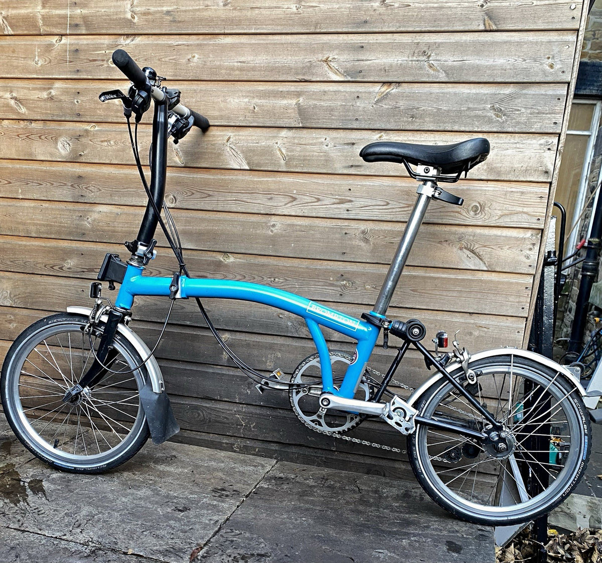 Brompton Folding Bike Blue
