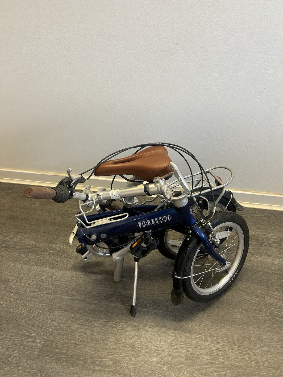 Bickerton Pilot 1407 16 in Folding Bike Blue Rear Carrier Mudguards Kickstand