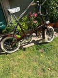 Raleigh RSW Mk 2 Folding Bike 16in Brown/White, Mudguards & Bell (1968)