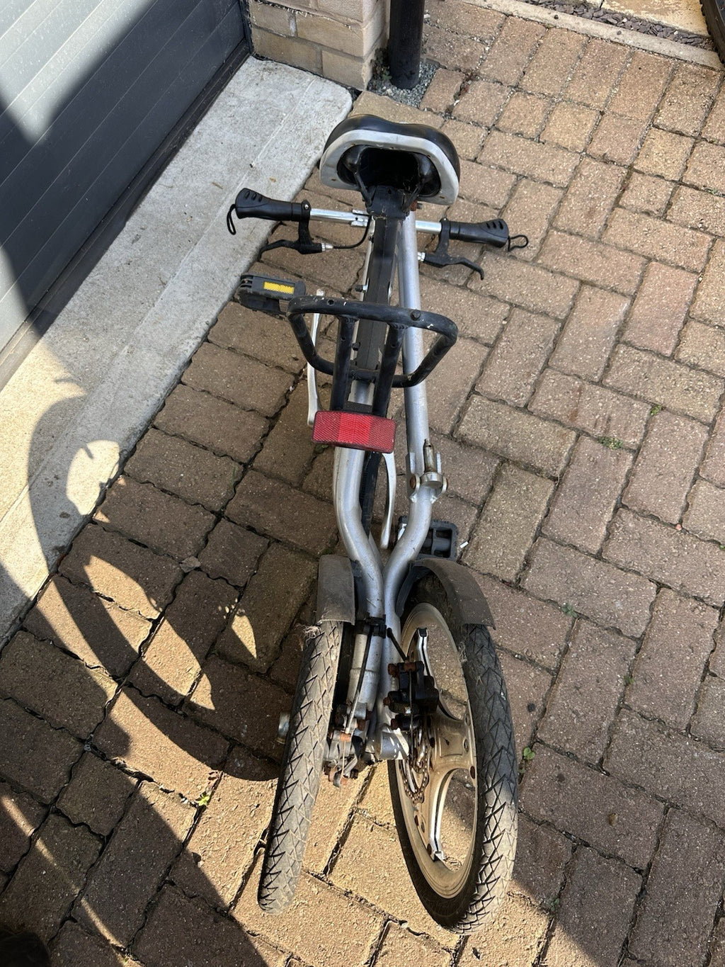 STRIDA Folding Bike - Silver - Good condition Can Post