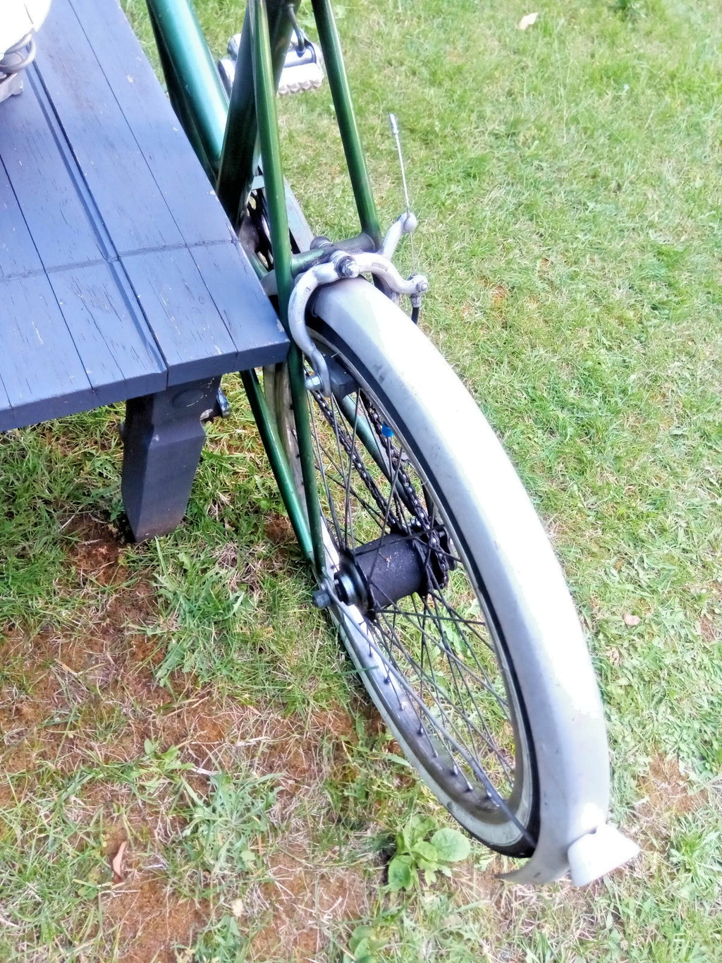 VINTAGE 1970s GREEN DAWES KINGPIN FOLDING BIKE BICYCLE STURMEY ARCHER 3 SPEED