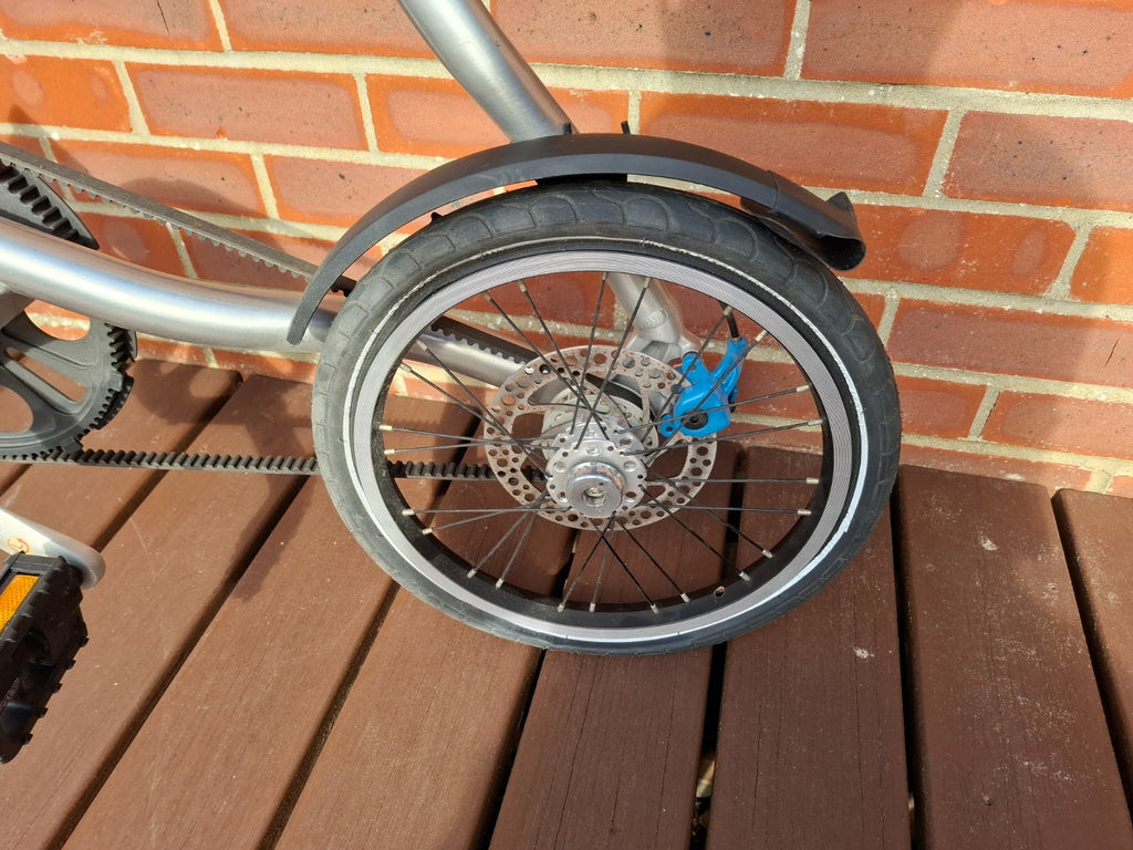 STRIDA Folding Bike - Silver - Good condition