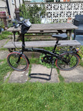 Ecosmo  20" Wheel 12kg Lightweight Alloy Folding City Bicycle - Black 7 speed