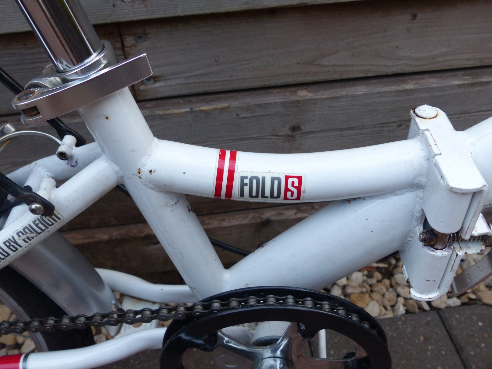 Activ Fold S folding single speed bike bicycle with additional rack White