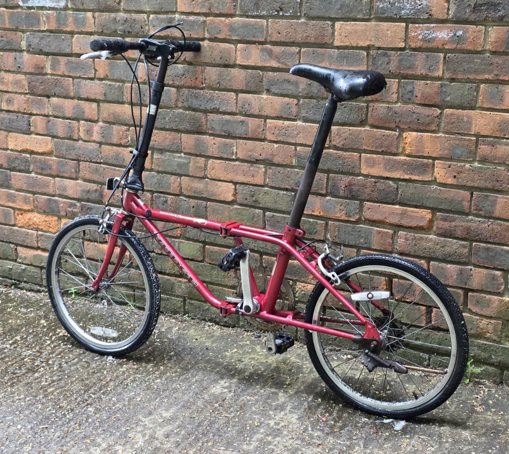 RARE* VINTAGE RUDGE TRANSPORT 7 FOLD UP BIKE BICYCLE (RESTORATION PROJECT)