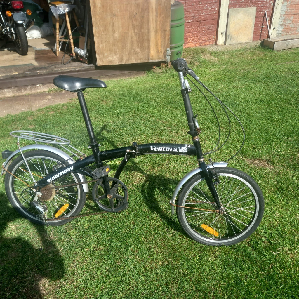 Venturax Stowaway Folding Bike 20" Wheels Collection Only  All Working