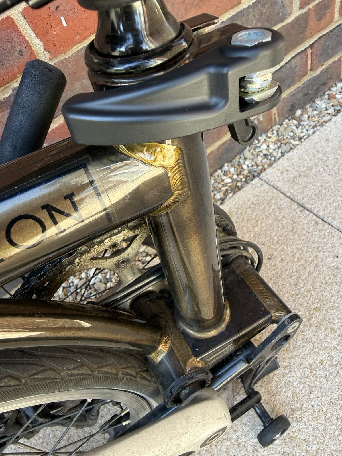 Brompton Superlight S6L Raw Lacquer 6 Speed Folding Bike MKS EZY Pedals