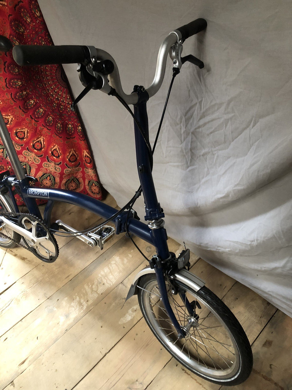 Brompton M3L 3 Speed Folding Bike C-line Equivalent Tempest Blue