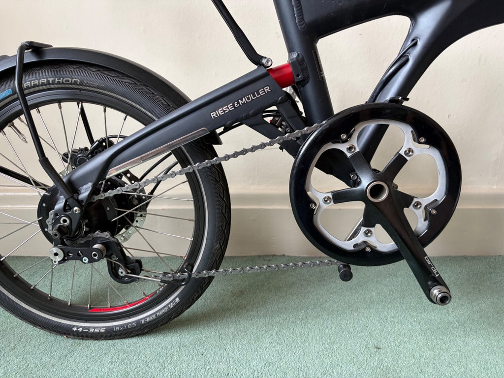 Folding Bicycle BIRDY RIESE &MULLER Full Suspension Disc Brakes Rohloff 14 gears