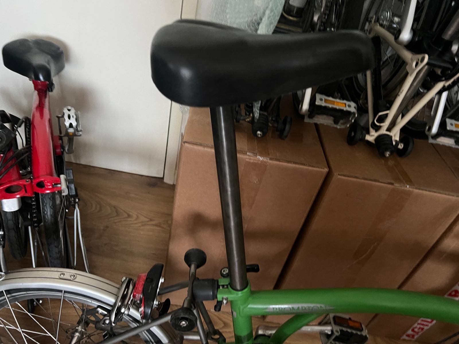Brompton M2L- X  (2 Speed)  Titanium folding bicycle -Apple Green