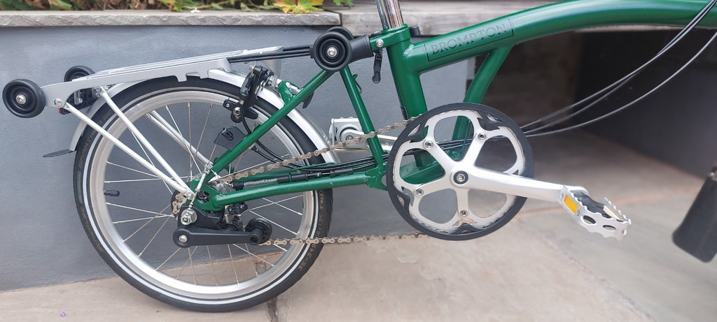 Brompton M6R C Line British Racing Green Excellent Cond less than 90 miles