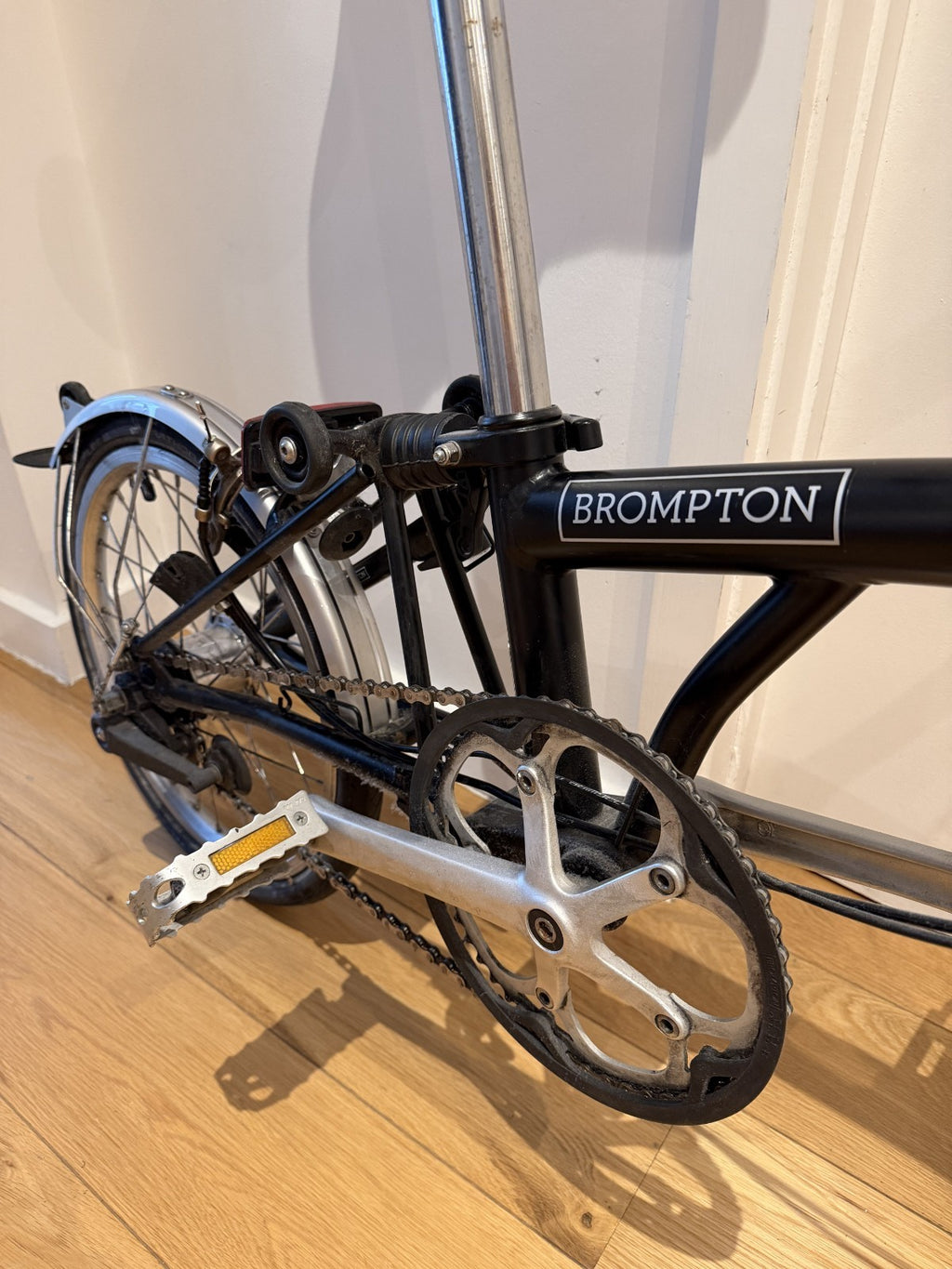 Brompton M3L Black / Silver folding bike - good condition, recently serviced