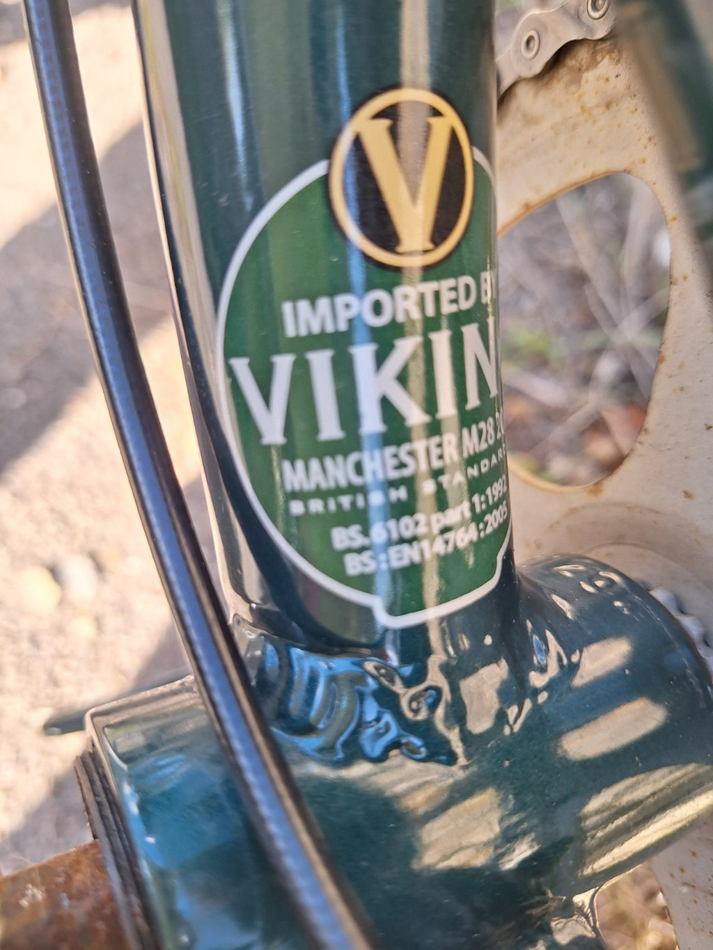 Viking Safari Native Folding Bike Alloy 20in Green .VGC. will post.