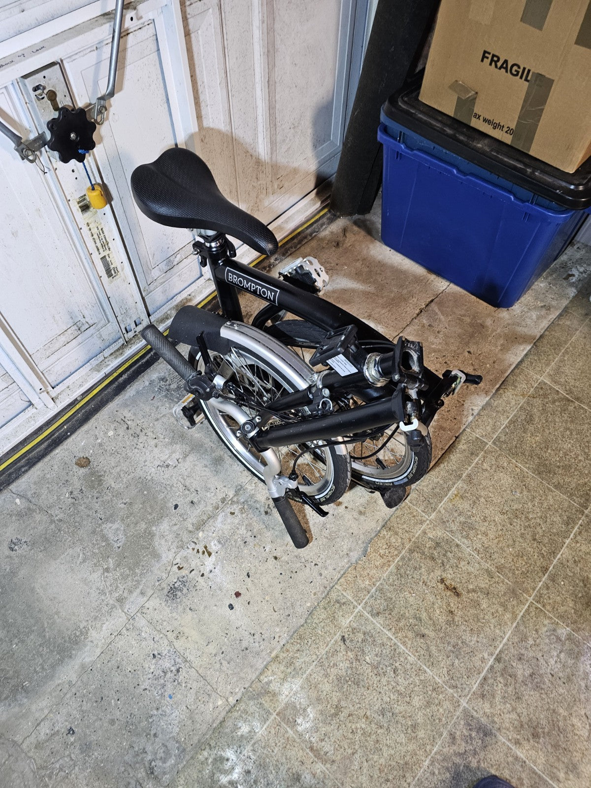 Brompton Folding Bike - Matte Black - Excellent Condition