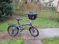 Ammaco Pakka Lite Folding Bike 20'' silver blue lightweight alloy folder