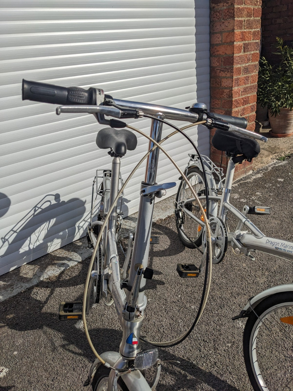 A Pair (2 off) Lightweight Aluminium Folding Bikes