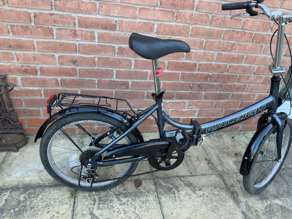 Blue Folding Raleigh Swift Fold up  Frame 6 Gears Revoshift 20” Wheels
