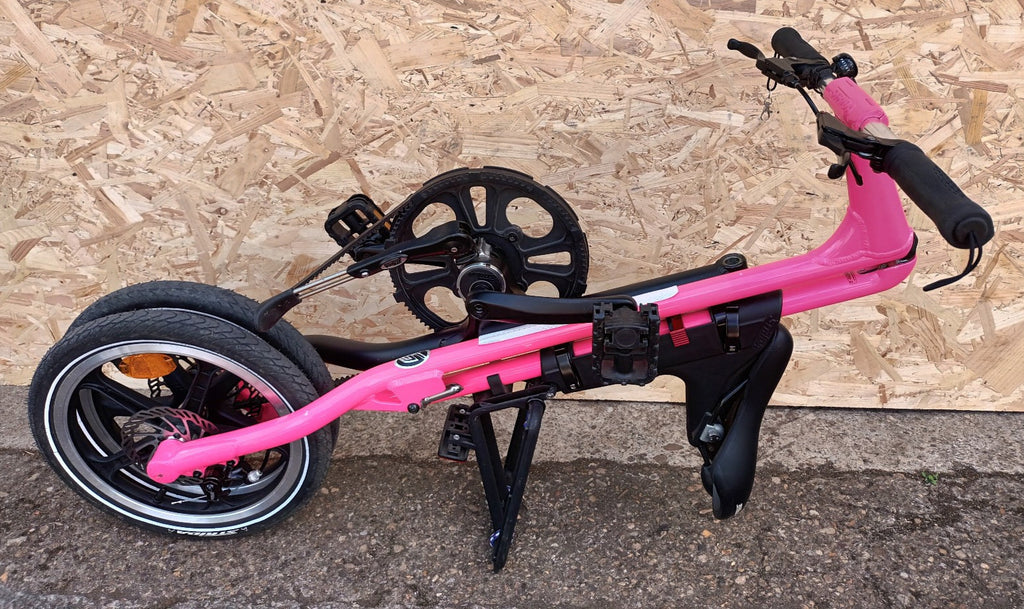 Strida LT Belt Drive Folding Bicycle, 2020, PINK, Disc Brakes, Made in Taiwan