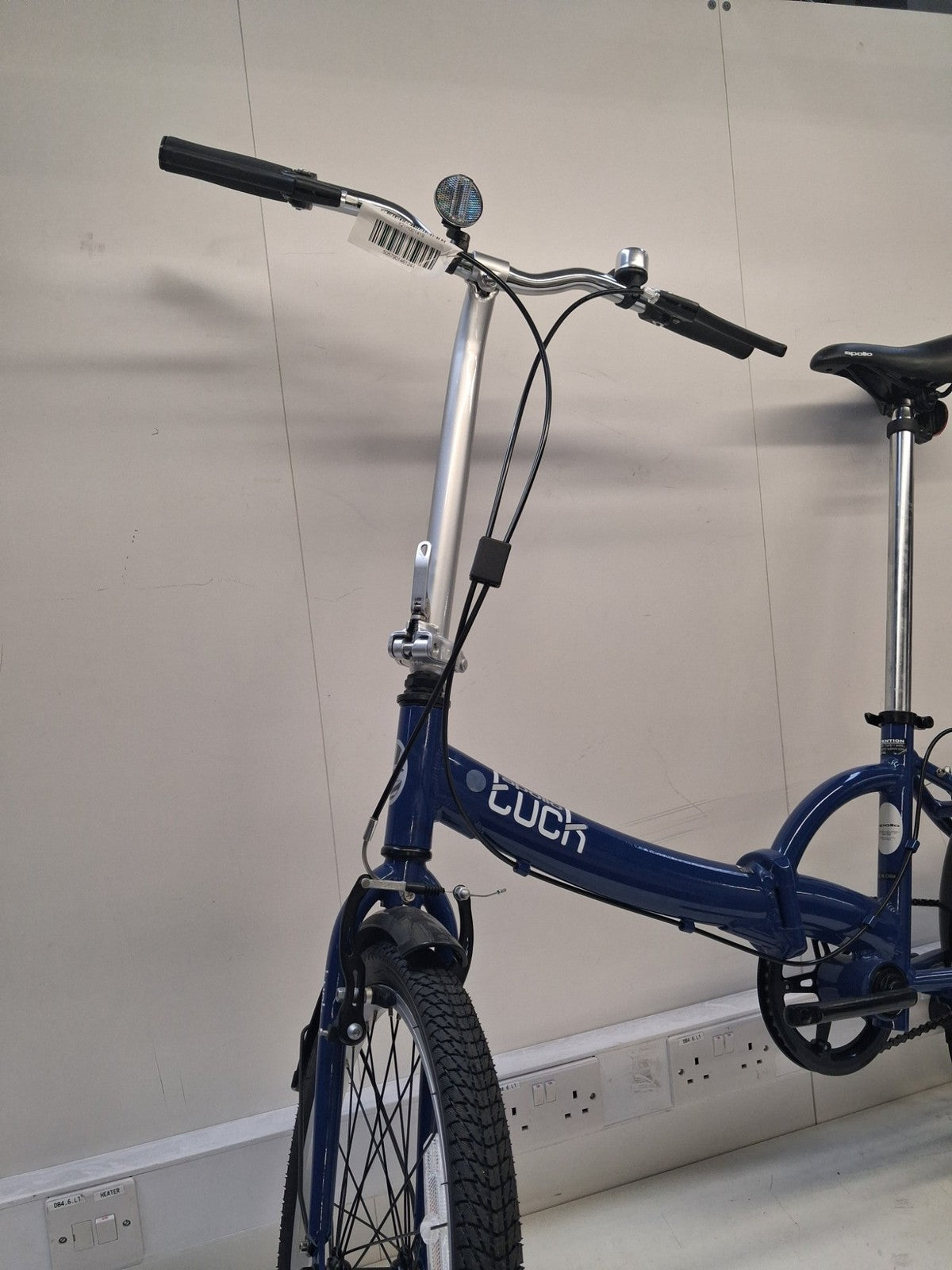 Apollo Tuck Single Speed One Size Compact 14kg Folding Bike - Blue (Scratched)