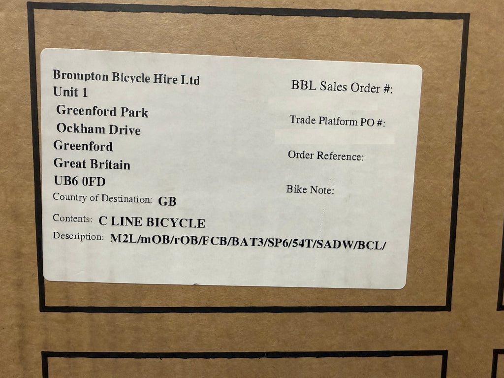 Brompton C Line 2-Speed Mid Handlebar Folding Bike, Ocean Blue, Brompton Lights