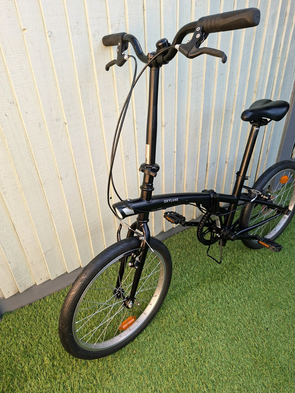 Oxylane 100 Black Folding Bicycle Single Speed