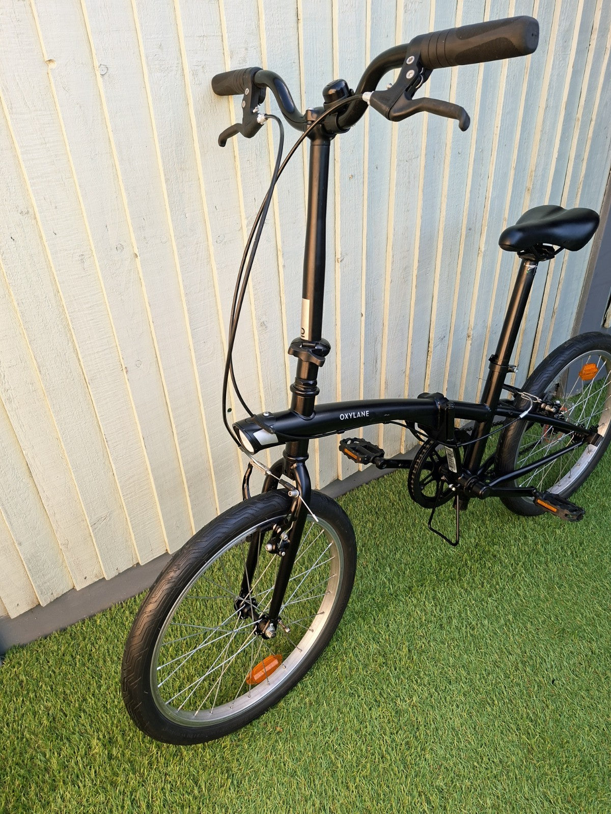 Oxylane 100 Black Folding Bicycle Single Speed