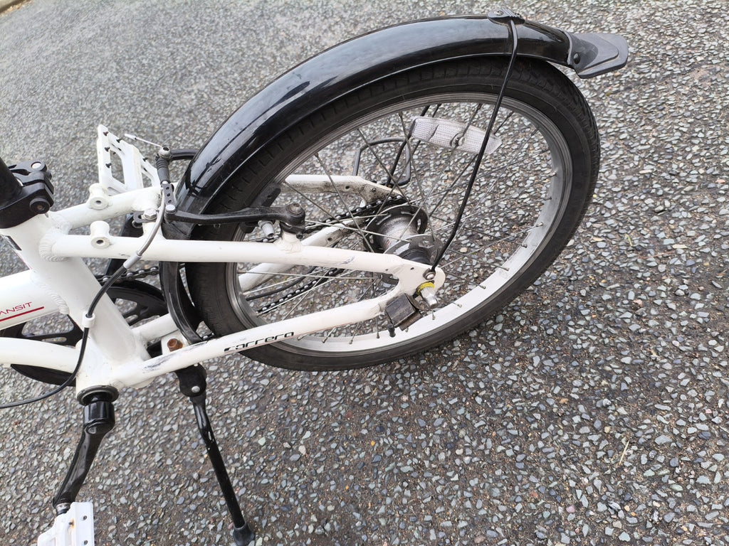 Carrera Transit Lightweight Folding Bike  Aluminium White