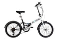 Basis Compact Folding Commuter Bicycle 20" Wheel 6 Speed Outdoor 2 Colours