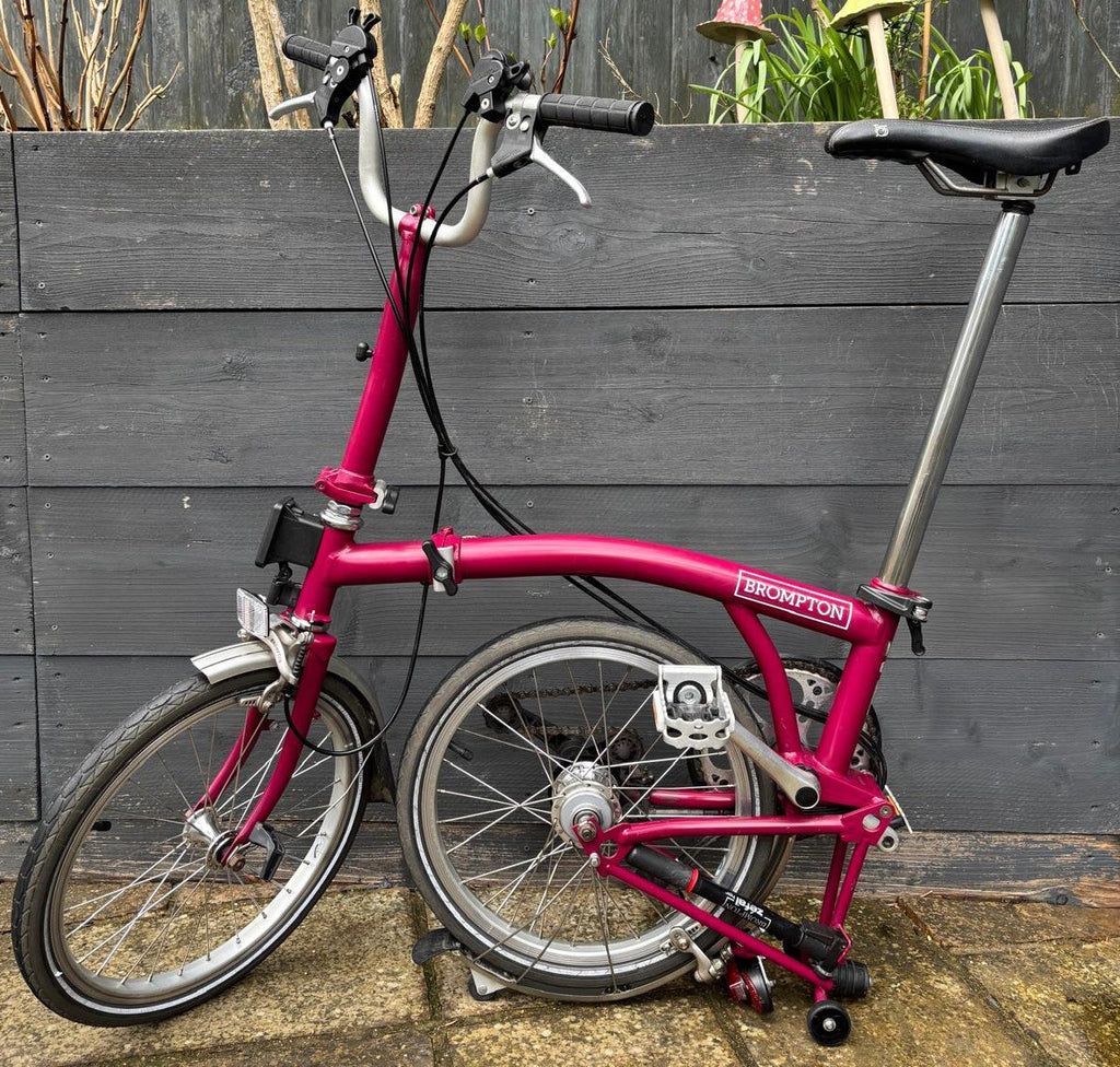 Brompton M6L C line equivalent Folding Bike 6 Speed - light leisure Used