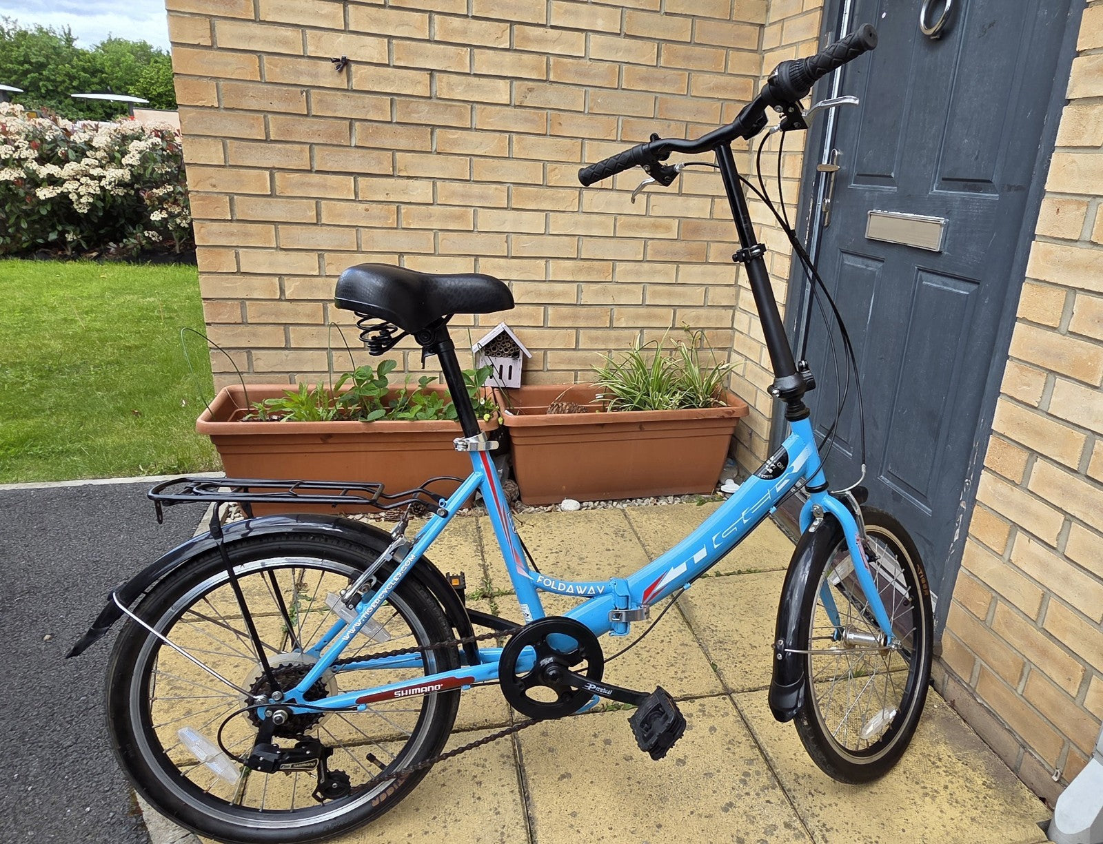 Tiger Foldaway 20" Wheel Folding Bike - 6-Speed Shimano - Blue - Great Condition