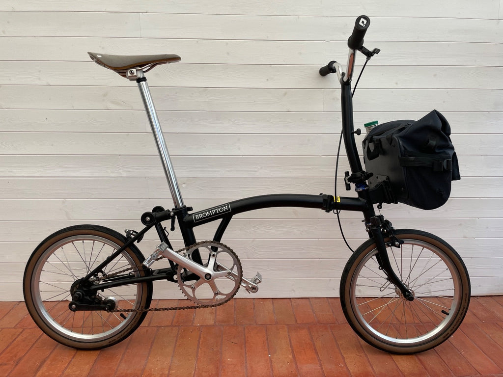 Brompton M1E Single Speed HI SPEC Paul Components Chris King Restrap Brooks