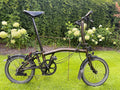 Brompton S6L Black Edition Black Lacquer 6 Speed Brooks B17 + Pump
