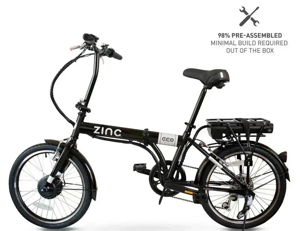Zinc 20 Inch Wheel Size Eco Unisex 36V Folding Electric Bike, LEFT HANDLE GRIP