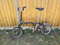 Brompton C Line, 2022, Mid Handlebar, 6-Speed Folding Bike, Black