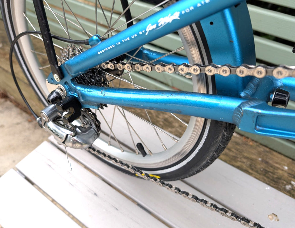 Mezzo D9 Folding Fold-up Foldable Bike with Rear Rack Bag
