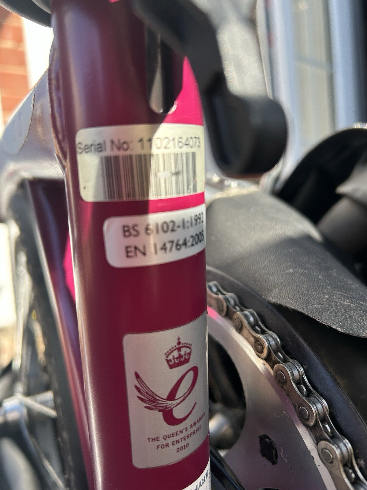 Brompton M6L-X Superlight Titanium – 6 Speed – Claret – 2011 Bike & Accessories