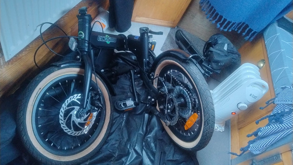 Ecosmo 16AF01W 16 inch Lightweight Alloy Wheels Folding Bike - black