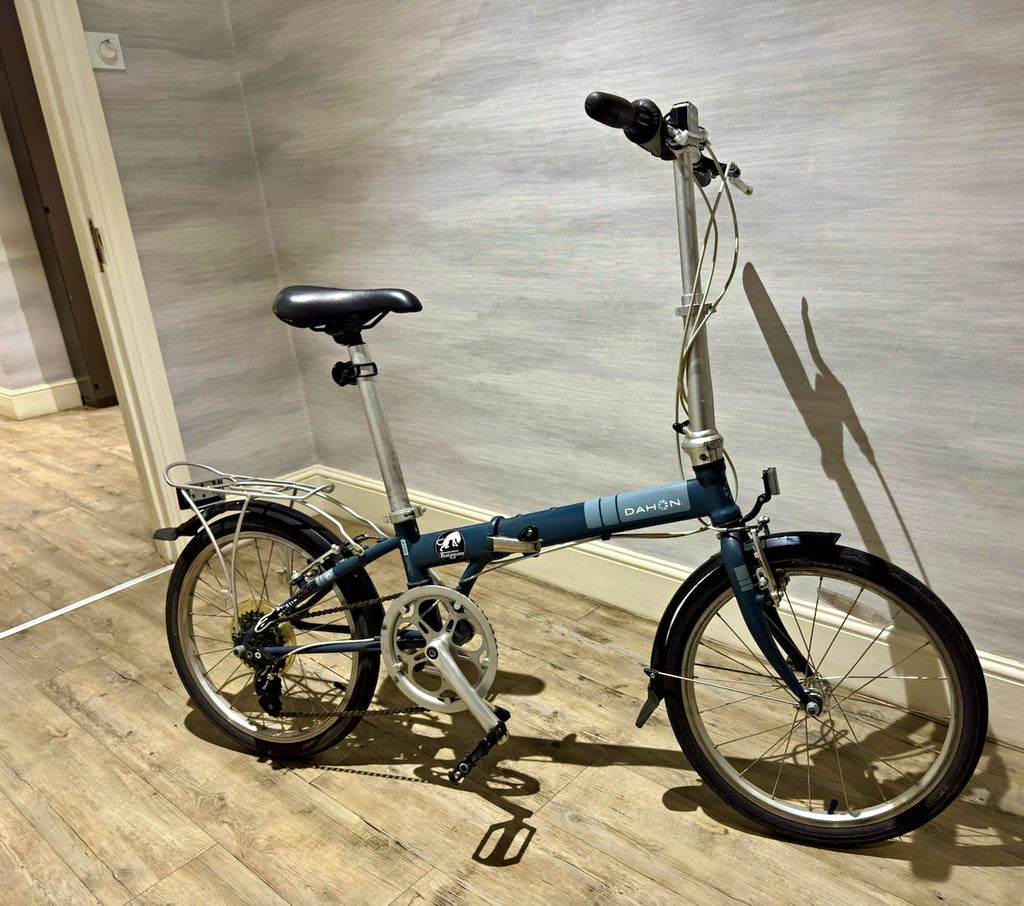 Dahon Horus 20in Folding Bike Blue Rear Rack Mudguards Derailleur Rim Brake