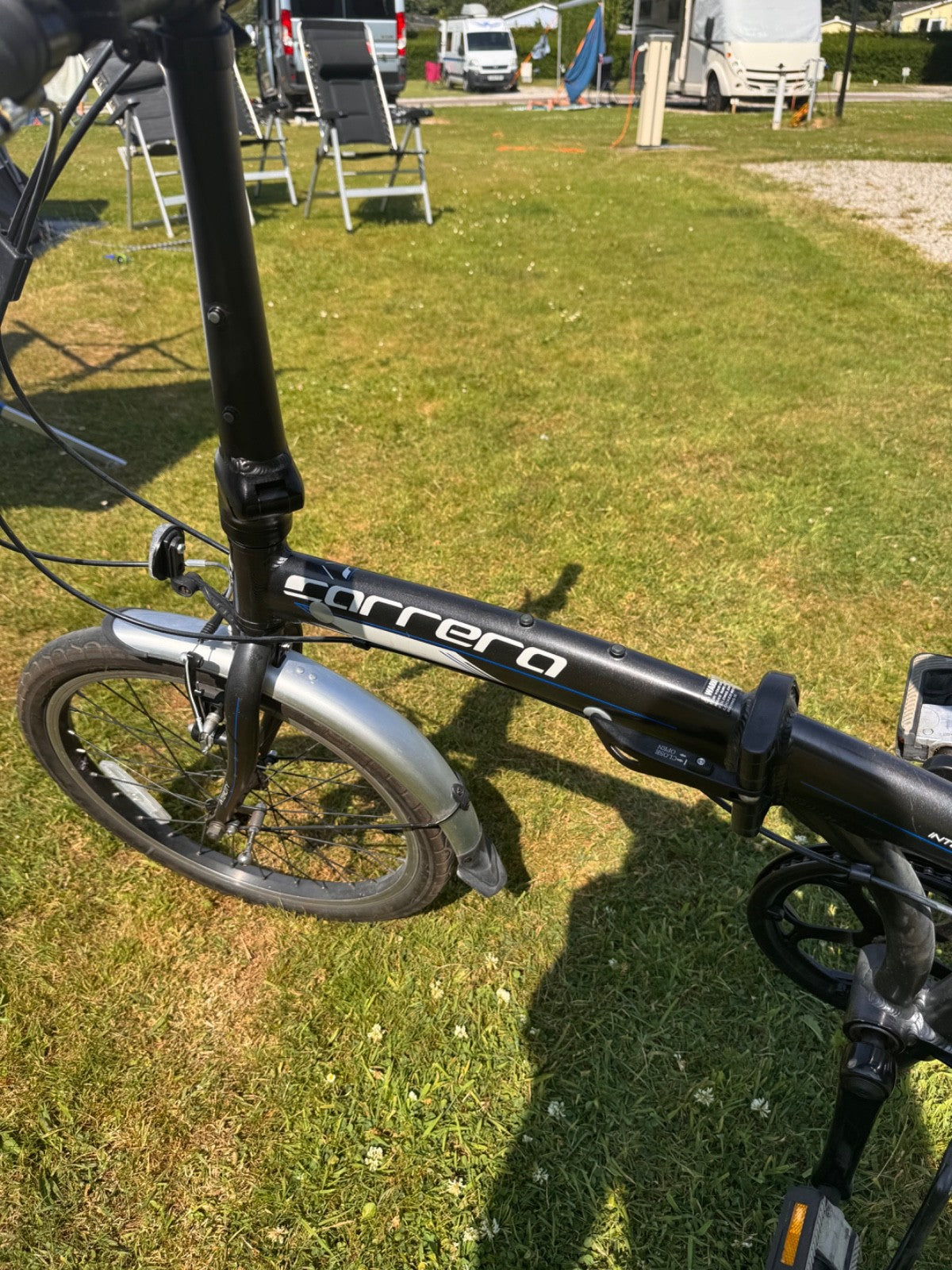 Carrera Intercity 1 Folding 20" Alloy Frame 7-Speed Bike Black