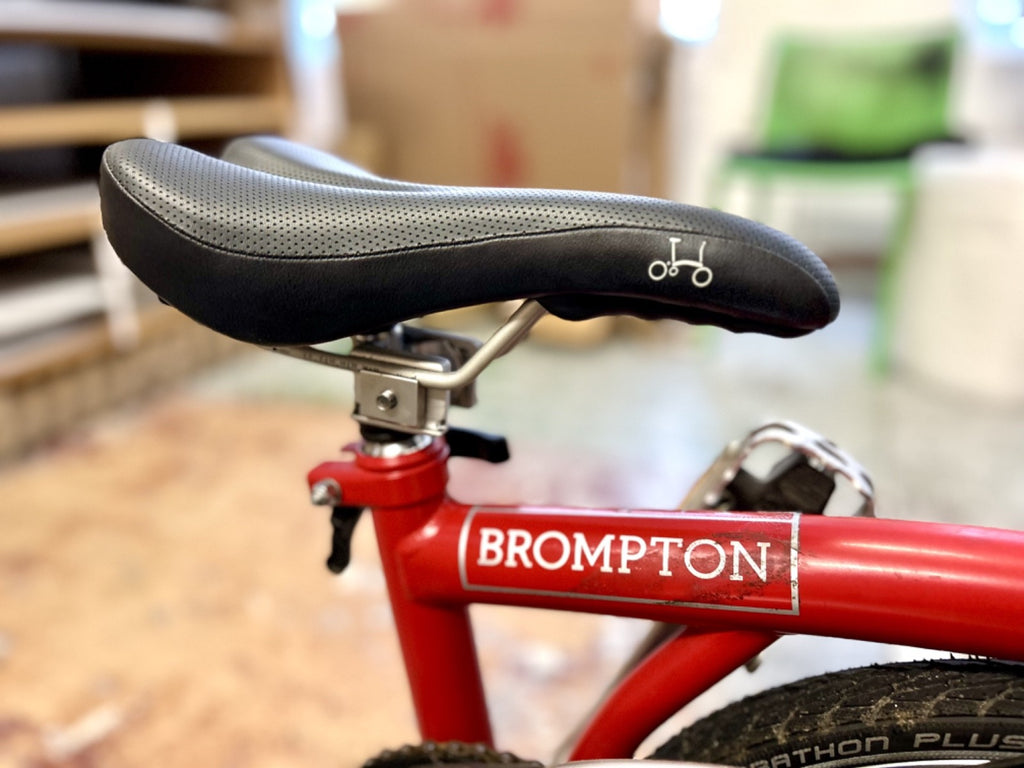 Brompton M3L folding bicycle in Red Excellent Condition