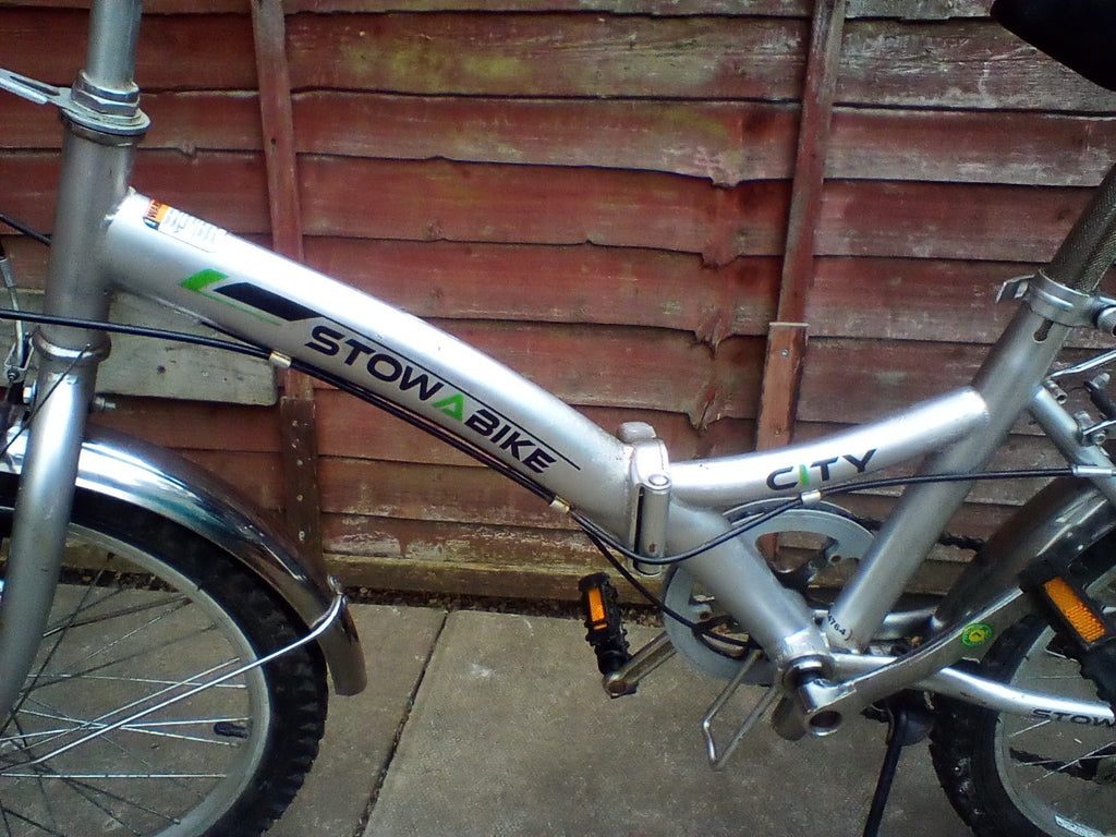 bicycle stow bike city 20 in wheels 6 gears folding bike