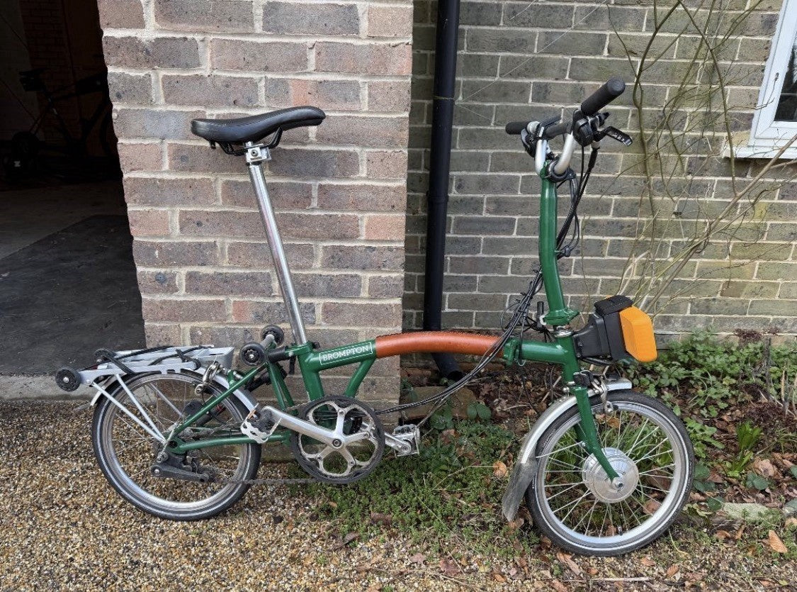 Brompton M6L with Swytch MAX kit and lots of extras.