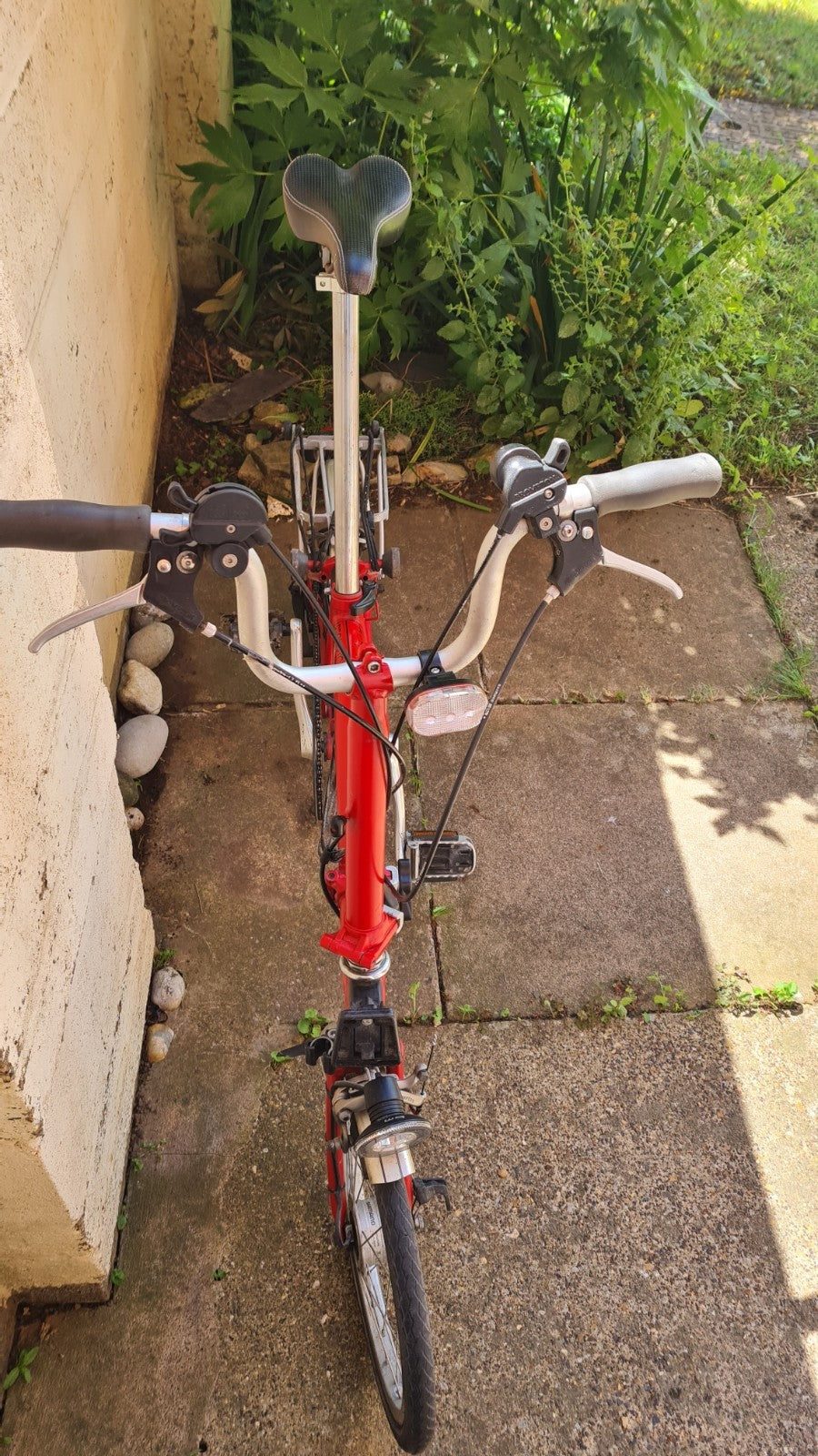 Brompton M6R 6 Speed Folding Bike Red Rear Rack Mudguards UK Made